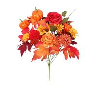 Bouquet Artificiel d'automne, Fausses Feuilles D'érable, Composition Florale d'automne pour La Mariée, Style B