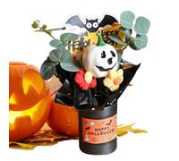 Bouquet Artificiel d'halloween | Bouquet Automne - Fleurs Artificielles Décoratives avec Feuilles D'Eucalyptus pour Décorations Intérieures Centre De Table Maison Fête d'halloween
