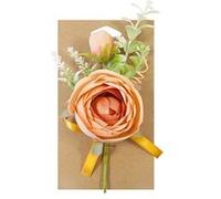 bouquet artificiel rose ancienne bouton 21cm terra - générique fde216tc Orange G