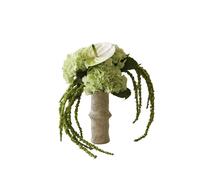 Bouquet Botané Dewdrop Symphony Vert/ Blanc