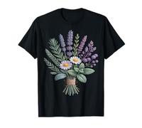 Bouquet botanique marguerite lavande T-Shirt