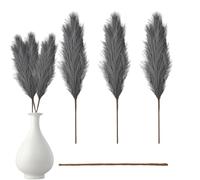 Bouquet D' De Pampa Artificielle De 109,2 Cm, Décoration Rustique De Ferme, Tiges Florales De Phragmites De Roseaux Séchées, Arrangement De Fleurs Décoratives Élégantes Et pour Un Style