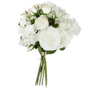 Bouquet de 18 Fleurs artificielles Blanches D. 32 x H. 50 cm - Atmosphera