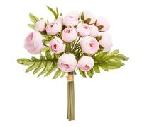Bouquet de 18 mini camélias artificiels - rose H30 cm - Atmosphera créateur d'intérieur