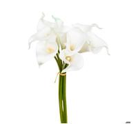 Bouquet de 8 arums artificiels blanc H36cm - Atmosphera createur d'interieur