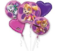 Bouquet de ballons - AMSCAN - Pat' Patrouille - 5 pièces - Aluminium - Rose