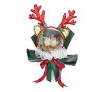 Bouquet de ballons transparents faits à la main sur le thème de Noël, décoration d'intérieur, accessoires festifs élégants, fournitures de fête