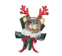 Bouquet de ballons transparents sur le thème de Noël pour la maison et le bureau, décoration pour les fêtes, accessoires de vacances élégants, arrangement festif de bureau