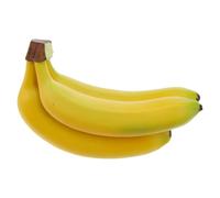 Bouquet de bananes artificielles : modèle faux fruit réaliste adapté aux présentoirs(3 Heads)