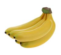 Bouquet de bananes artificielles : modèle faux fruit réaliste adapté aux présentoirs(5 Heads)