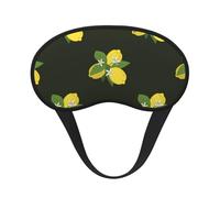 Bouquet de citron avec branche et lys noirs,Masques de sommeil occultants, cache-yeux couvrants, masques de sommeil anti-lumière