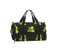Bouquet de Citron avec Branche et lys Noirs,Sac de Sport bandoulière à Main, Sac de Voyage Grande capacité pour Femmes et Hommes