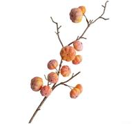 Bouquet de citrouilles rustiques pour décoration d'intérieur avec construction à base de mousse et forme inspirée de l'automne pour une intégration intérieure coordonnée (orange)