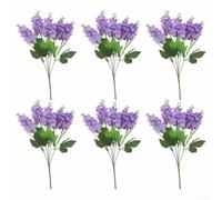 Bouquet de fleurs artificielles 35 cm pour décoration de table de mariage | Tissu de haute qualité, noyau de fil flexible ; tiges flexibles pour couper et façonner