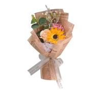 Bouquet de fleurs artificielles Bouquet de pétales de savon Bouquet de roses artificielles pour enseignants et étudiants
