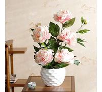 Bouquet de fleurs artificielles de pivoine artificielle Bouquet de fleurs de soie de fleur pour la maison de salon table de salon décor de fête de mariage à la maison pour table de bureau décor