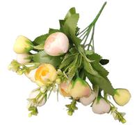 Bouquet de fleurs artificielles délicat évoquant le thé printanier pour salon, chambre à coucher, décoration de table, photographie (jaune)