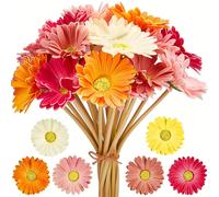 Bouquet de fleurs artificielles marguerite, 1 pièce, fausses fleurs pour décoration de maison, décoration de mariage, Vase à faire soi-même, Arrangement floral, accessoire cadeaux 2