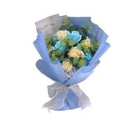 Bouquet de fleurs artificielles Pétales de savon artificielles pour la Saint-Valentin, la fête des mères
