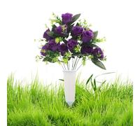 Bouquet de fleurs artificielles réalistes pour cimetière