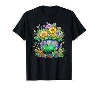 Bouquet de Fleurs botaniques colorées dans Le Jardin en Pot T-Shirt