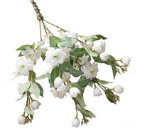 Bouquet de fleurs de camélia en tissu avec pétales en soie réalistes pour décoration de mariage et décoration d'intérieur, conçu pour une utilisation à long terme sans flétrissement ni décoloration