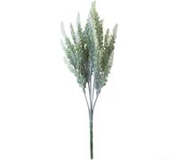 Bouquet de fleurs de lavande artificielles à 5 griffes en plastique - 40 cm - Fleurs artificielles réalistes pour mariage, hôtel, maison, centre de table, décoration - Violet (E)