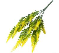 Bouquet de fleurs de lavande artificielles à 5 griffes en plastique - 40 cm - Fleurs artificielles réalistes pour mariage, hôtel, maison, centre de table, décoration - Violet (H)