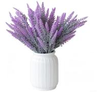 Bouquet de fleurs de lavande artificielles à 5 griffes en plastique de 40 cm pour mariage, hôtel, maison, centre de table, décoration - Violet (C)