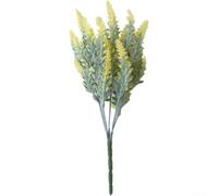 Bouquet de fleurs de lavande artificielles à 5 griffes en plastique de 40 cm pour mariage, hôtel, maison, centre de table, décoration - Violet (A)
