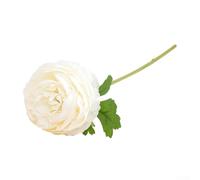 Bouquet de fleurs de lotus artificielles pour une superbe décoration de mariage, un entretien sans effort et une beauté durable (blanc)