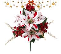 Bouquet de fleurs de Noël artificielles