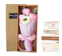 Bouquet de fleurs de savon - Bouquet de fleurs séchées avec œillet artificiel | Belles fleurs de savon parfumées - Pour femmes, filles, maman, anniversaires, Noël, Saint-Valentin, fête des mères