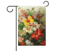 Bouquet de fleurs drapeaux de jardin 30,5 x 45,7 cm double face drapeau extérieur drapeau d'été drapeau floral bienvenue drapeaux de jardin saisonniers décorations de vacances