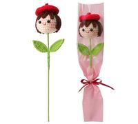 Bouquet de fleurs en crochet fait à la main pour elle, cadeaux tricotés à faire soi-même pour la maison, le bureau, idée cadeau pour fille, petite amie