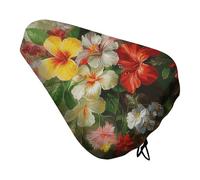 Bouquet de fleurs Housse de siège de vélo, extra douce et confortable, protection contre la pluie, le soleil, protection de sièges de siège, housses durables et anti-poussière pour vélos de ville et