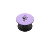 Bouquet de Fleurs Minimaliste, Art Floral délicat PopSockets PopGrip Adhésif
