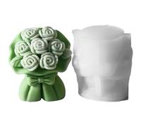 Bouquet de fleurs - Moules à bouquets - Moule à bougie - Moule d'aromathérapie - Moules à bouquet 3D pour fabriquer des moules en silicone de la Saint-Valentin pour les fournitures artisanales