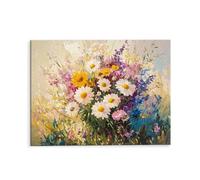 Bouquet De Fleurs Peinture Numero pour Adulte, DIY Peinture Numero d'art Acrylique pour Débutants Facile sur Toile 30x40 cm avec Pinceaux, Toile Peintures Pour la Decor de la Maison (sans Cadre) i-443
