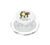 Bouquet de Fleurs Sauvages Amusantes de Grenouille PopSockets PopGrip pour MagSafe