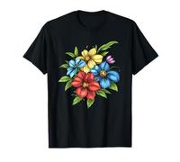 Bouquet de Fleurs Sauvages coloré Vintage T-Shirt
