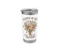 Bouquet de fleurs sauvages Eloped In The Wild Wildflower Cottagecore Boho Gobelet isotherme en acier inoxydable double paroi