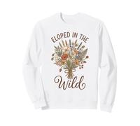 Bouquet de Fleurs Sauvages Eloped in The Wild Wildflower Cottagecore Boho Sweatshirt