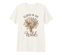 Bouquet de Fleurs Sauvages Eloped in The Wild Wildflower Cottagecore Boho T-Shirt Haut de Gamme