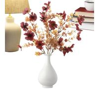 Bouquet De Fleurs Séchées Artificielles - Arrangement Floral Réaliste, Décoration D'intérieur | Vase Présentoir Porte D'entrée Porche Jardin Cour Photographie De Mariage Pièce Maîtresse De Fête Décor