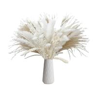 Bouquet De Fleurs Sechees Bouquets de Fleurs Naturelles séchées en Herbe Pampa « Ne m'oubliez Pas » for Salle Bain, Table à Manger, Centre, décorations for la Maison(80pcs)