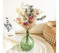 Bouquet de fleurs séchées Chardon Roses