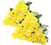 Bouquet de Fleurs séchées Exotiques Bouquet Fantastique de Roses, 40 pièces de Fleurs artificielles, adaptées à la décoration de Centre de Mariage de Mariage de la fête de la Saint-Valentin (Pas de