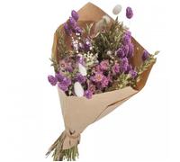 Bouquet de fleurs séchées mariage Mix Naturel Lilas 50 cm