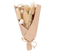 Bouquet de fleurs séchées marron 18x3x10cm Beige